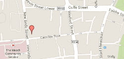 map to our Pilates studio in Dublin city centre