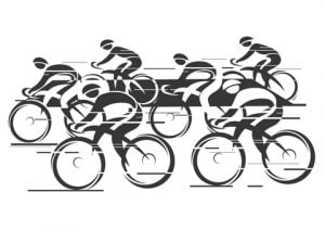 http://www.dreamstime.com/royalty-free-stock-photography-peleton-cycle-race-black-white-background-cycling-six-bike-riders-vector-illustrations-image38811367