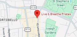 map to our Pilates studio in Dublin city centre